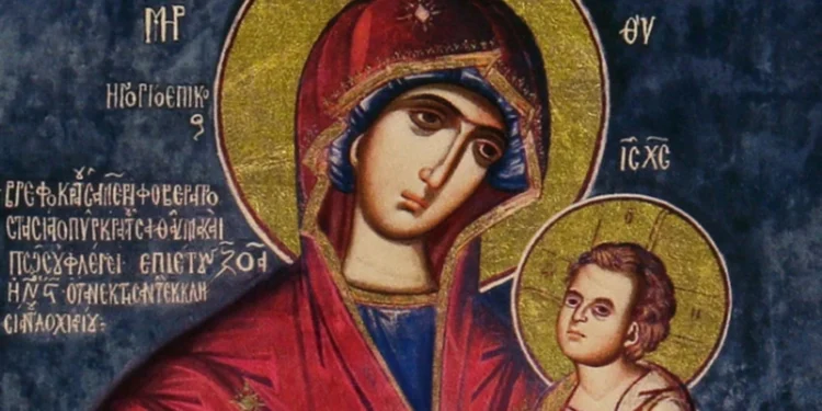 Препис на чудотворната икона Богородица Скоропослушничка донесен во манастирот во Побожје